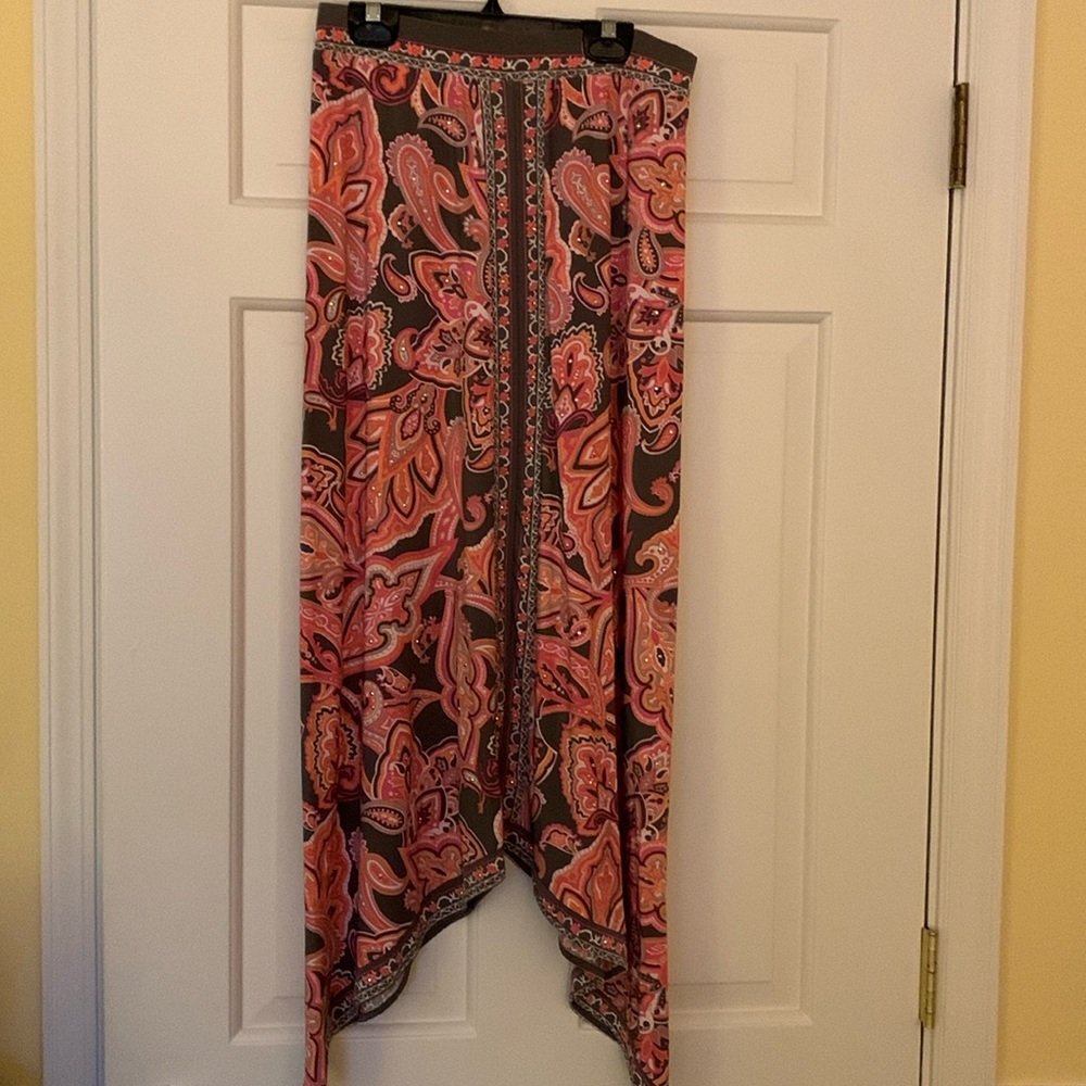 International Concepts Polyester Paisley with silver embellishments